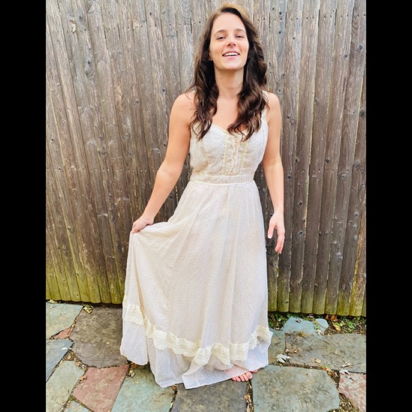 Gunne Sax by Jessica prairie style dress vintage! - Picture 11 of 16